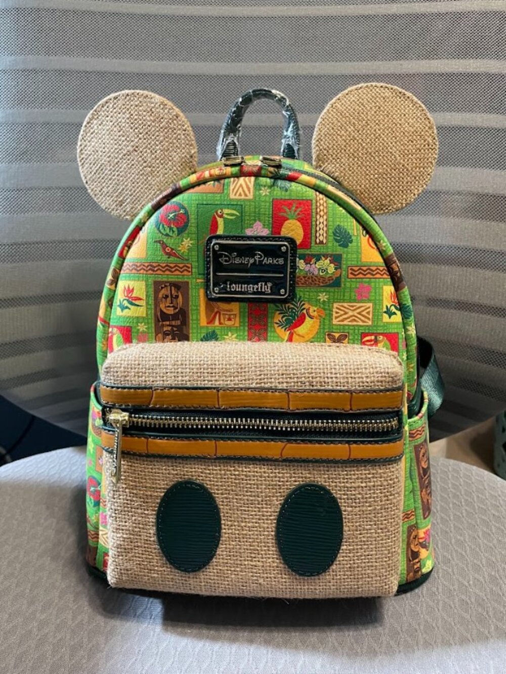 Loungefly Disney Main Attraction Tiki Room Mini Backpack NEW - Picture 1 of 5